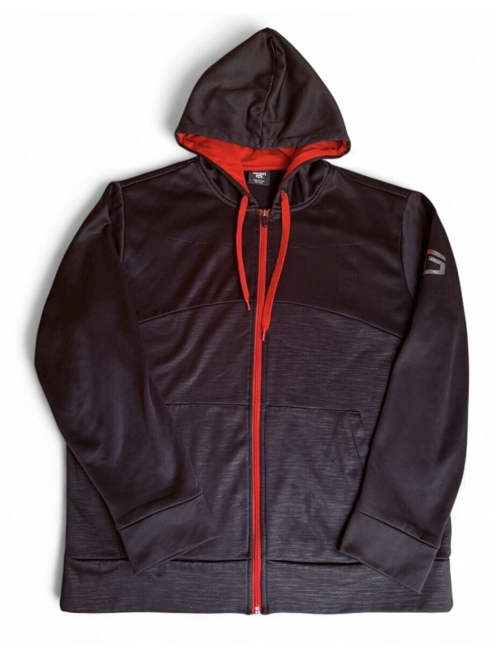 Tapout Hoodie Large Black Red Full Zip Athletic Performance Jacket